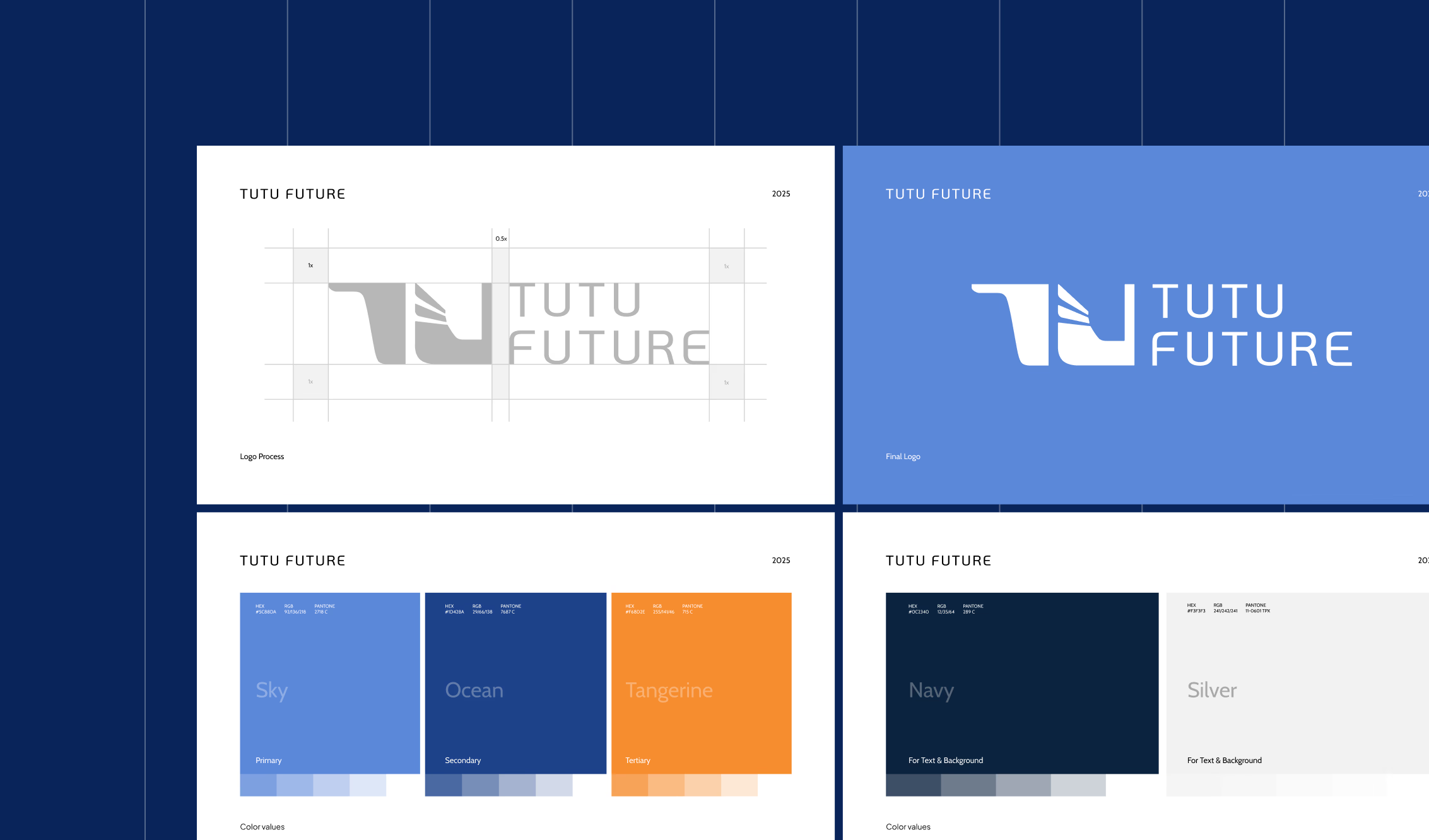 TUTU Future logo design grid preview