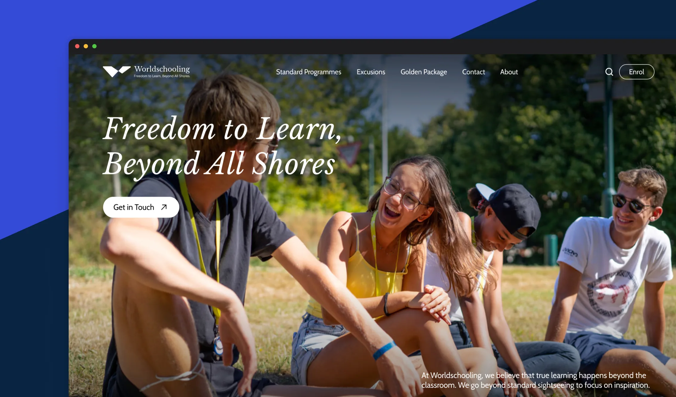 Worldschooling homepage redesign preview
